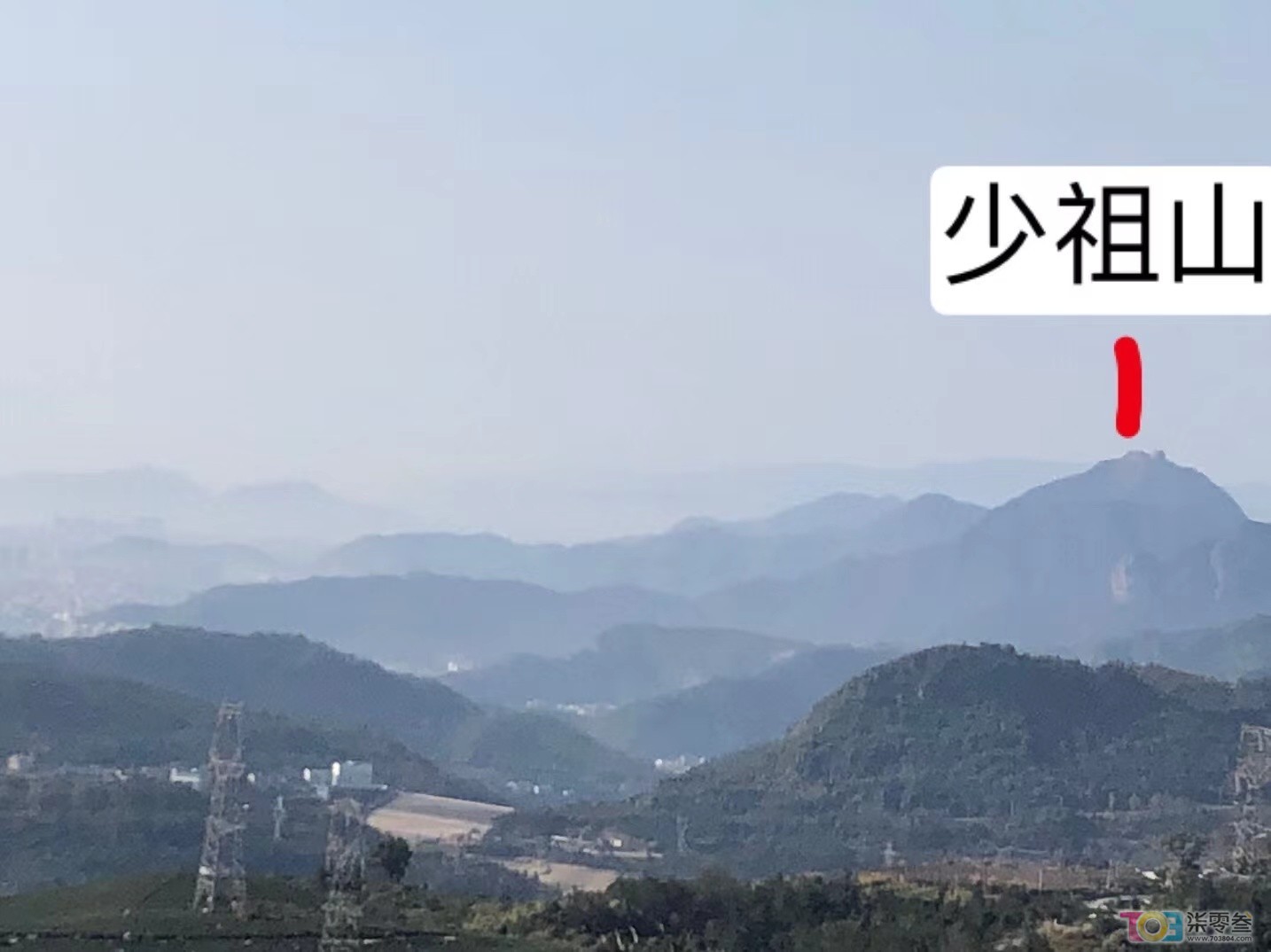 茗山为此生龙之少祖山